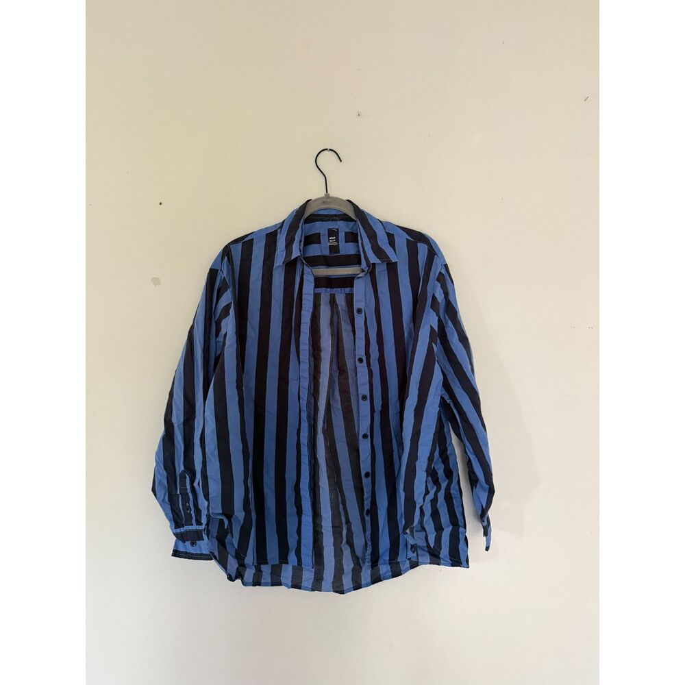 Aerie Blue Navy Striped Oversized Set (Shirt XXS/Shorts M)
